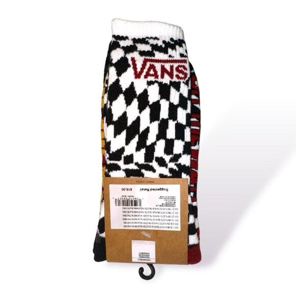 VANS MEN’S TWO PAIR OF RARE CREW SOCKS NWT - Picture 5 of 7